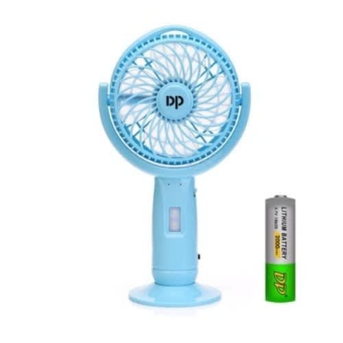 USB Rechargeable Fan With Led Light - Dp-7606