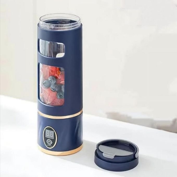 Portable Rechargeable Shaker Fruit Juicer With 8 Blades 450ML