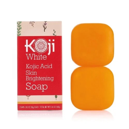 White Kojic Acid Skin Brightening Soap 2 Bars - 2.82 Oz - 80g