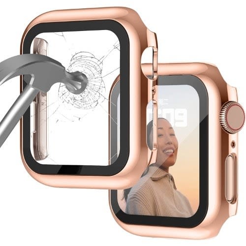 Bumper Case Protective Cover Frame For Iwatch Series 7 - 44mm - Rose Gold