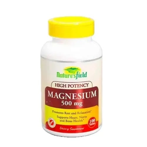 Nature's Field Magnesium - 500mg - 100 Tabs