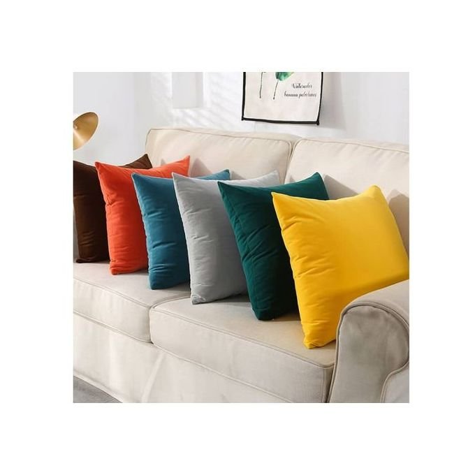 6 Pcs Velvet Throw Pillow - 16-Inches