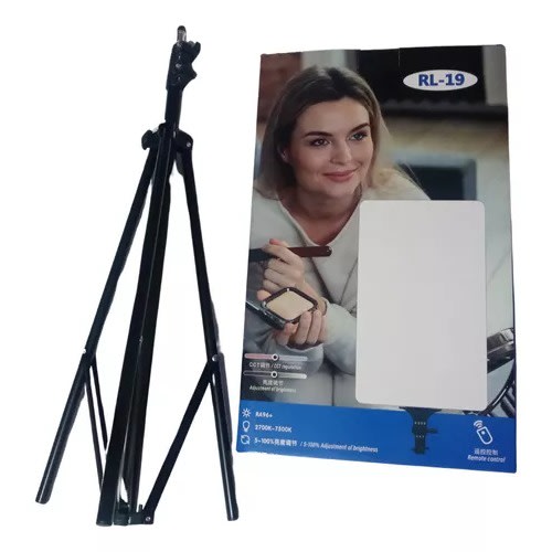 Led Light Panel Photography Video Tripod + Control - 19''