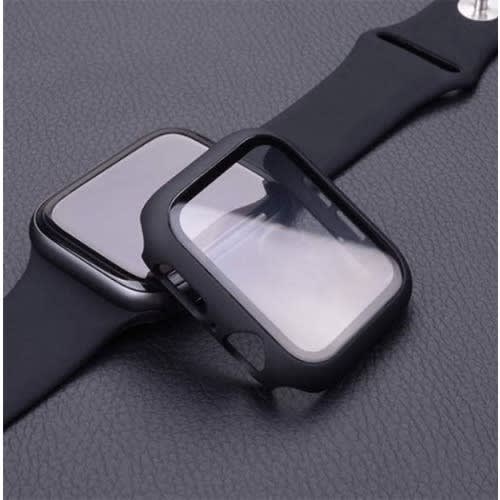Case With Built-in Tempered Glass Screen Protector 38mm - Black