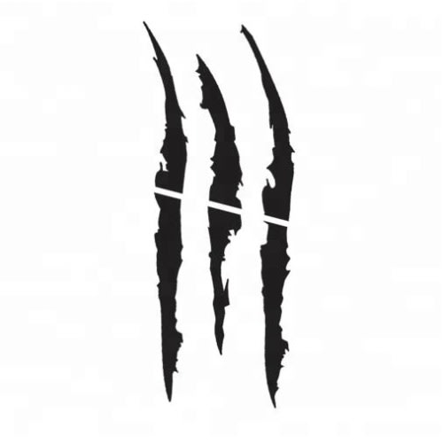 Car Reflective Monster Sticker Black