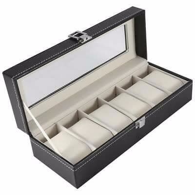 Wristwatch Storage Box - 6 Slots