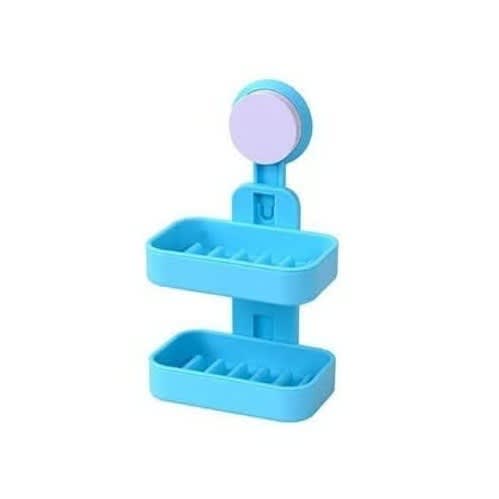 Double Layer Soap Holder Box -2 Layers - Blue
