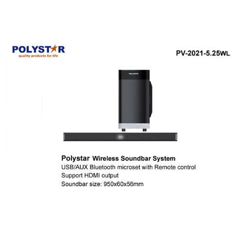 Bluetooth Sound Bar Pv-2021 - 5.1