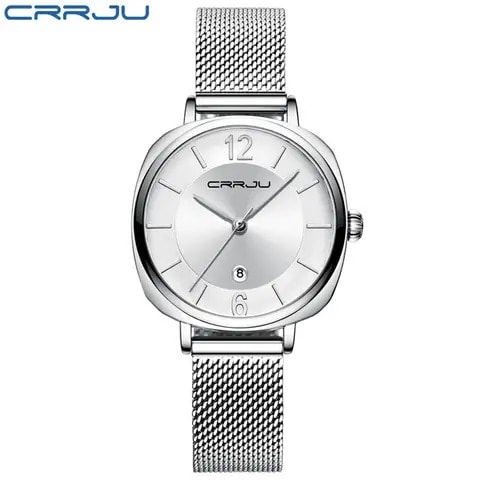 Women Ladies  Stainless Chain Wristwatch Analog