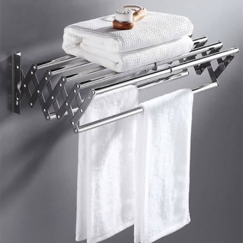 Stainless Steel Wall Mount Expandable Towel Rack