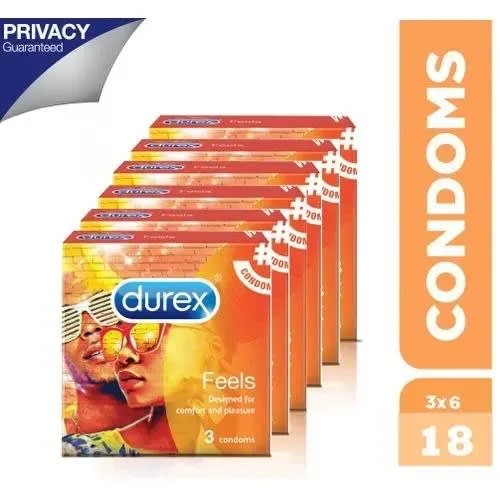 Feels Condom - 6 Packs Of 3