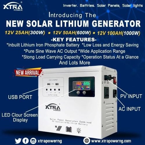 Xtrapower Solar Lithium Generator 600W