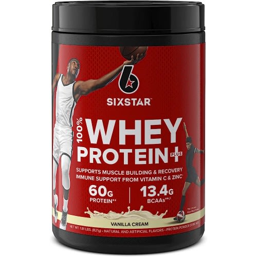 Six Star Elite Series 100% Whey Protein Plus Vanilla Cream 1.8lbs