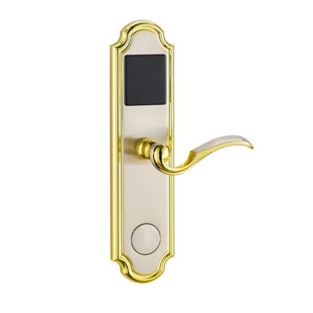 Door Lock With RFID Card Access Control - Golden Edge - 1 Set