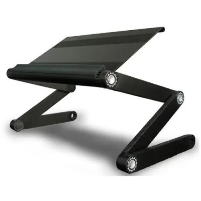 T9 Aluminium Laptop Stand With Mouse Tray & Cooler
