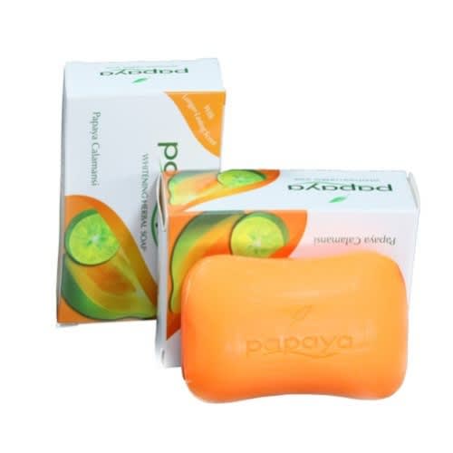 Papaya Whitening Herbal Soap For Radiant And Even Skin - 125g - 2 Pcs