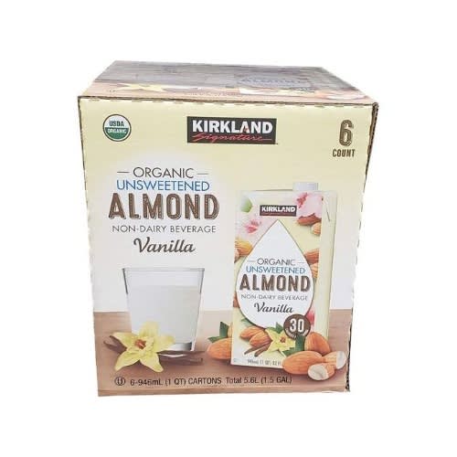 Organic Unsweetened Almond Milk Vanilla - 946ml - Pack Of 6