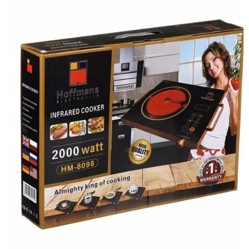 Electronic Single Infrared Cooker - 2000w - HM-8098