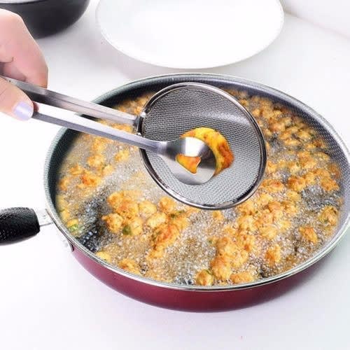 Multi-functional Oil Drainer/ Food Strainer - 2 In 1 - 1Piece