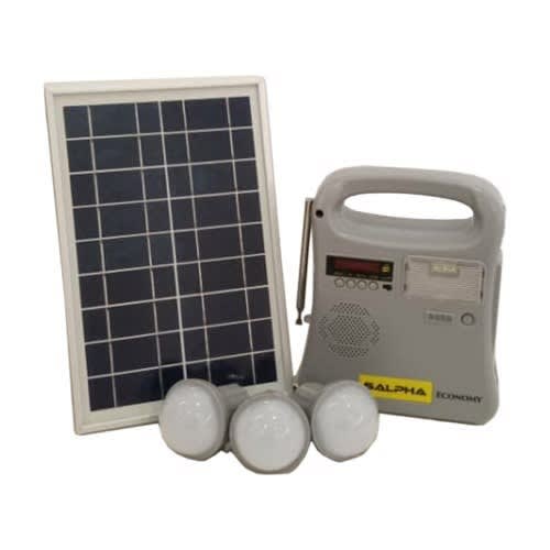 Salpha Economy Solar Lamp And Radio With 3 Bulbs