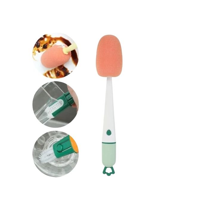 Teat Nipple Flask Bottle Cup Cleaner Bristle Brush Sets