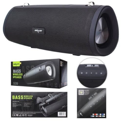 Zealot S39 Super Bass Bluetooth Speaker - Black