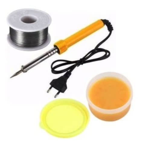 Lead Solder + Soldering Iron + Soldering Paste Flux