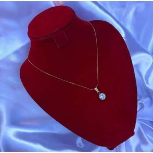 Stud Pendant With Chain- 16"