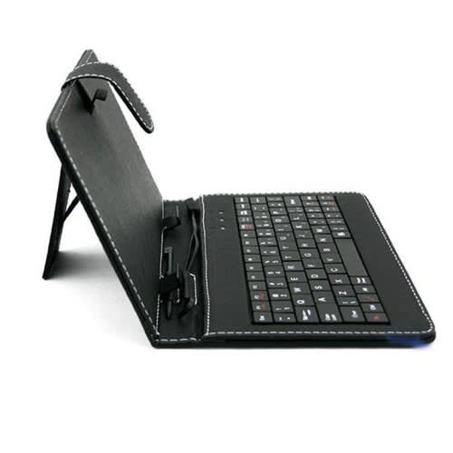 Universal Tablet Pc Leather Case With Usb Keyboard- 10.1 inch