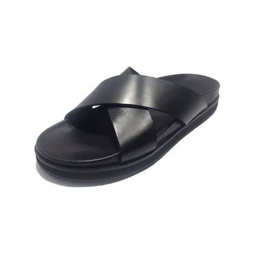 Men Leather Pam Sandals