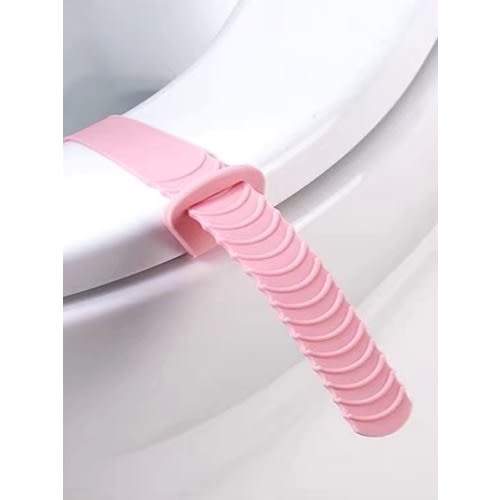 Silicone Toilet Seat Raiser - Pink