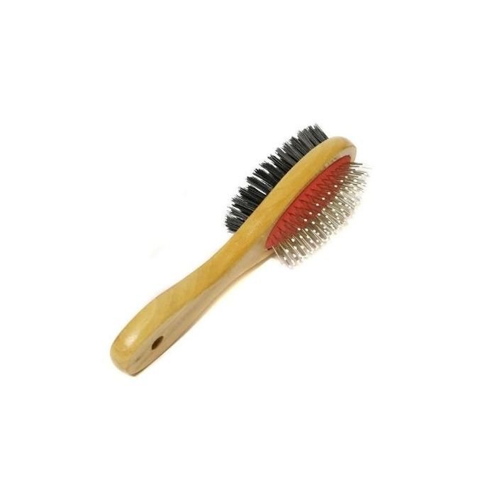 PET DOUBLE SIDED DOG PIN/ BRISTLE BRUSH