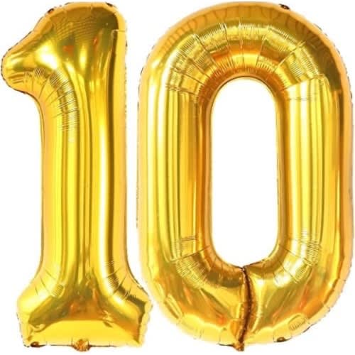 Number 10 Foil Ballon- 26 inches