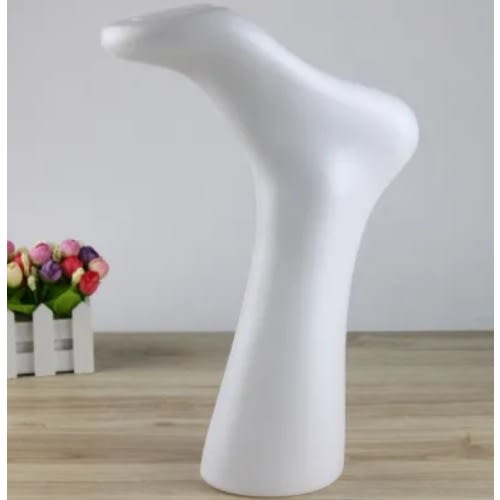 Foot Stockings Mannequin - White