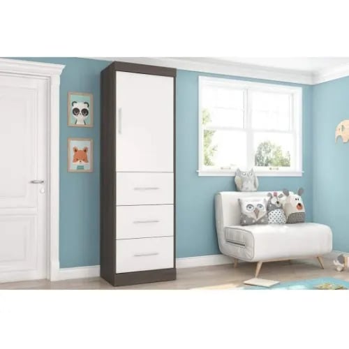 25“ Storage Unit With Door & Drawers