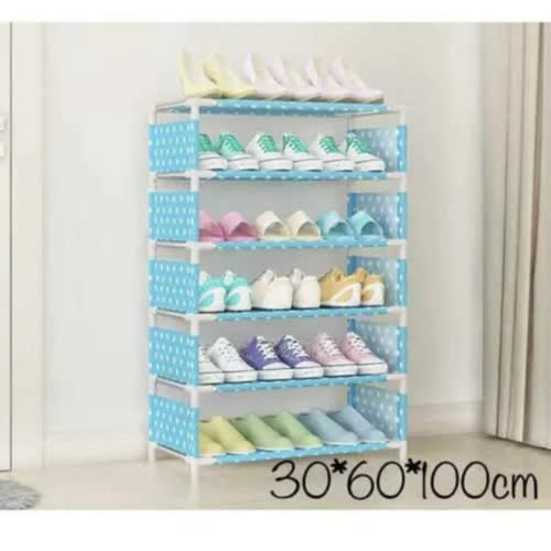 Shoe Rack - 5 Layers - Blue