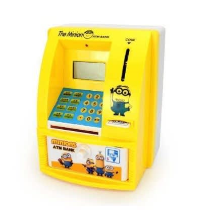Kids Electronic Piggy Bank With Atm Auto Access