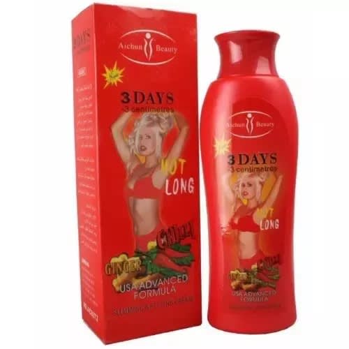Aichun Beauty 3 Days Fat Burning Slimming Cream With Ginger And Chilli Extracts - 200ml