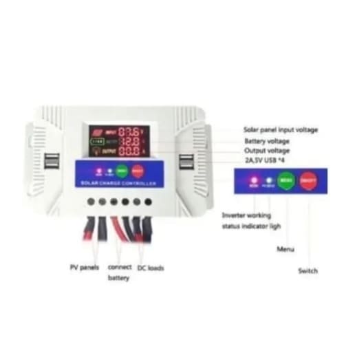 Yongfa - Solar Charge Controller - PWM 12V/24V DC Auto 30