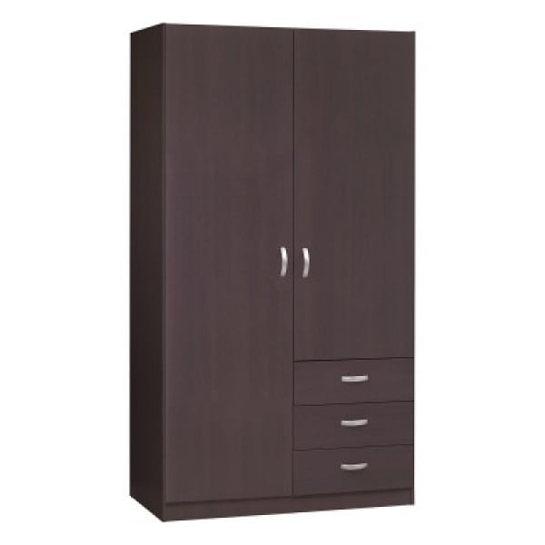 Modern Wardrobe with Drawers - 3 X 6 feet