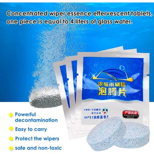 Car Windshield Glass Washer Tablets - 10pcs