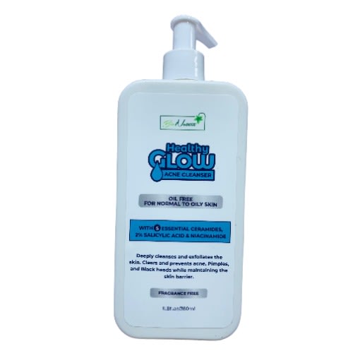 Bio Nature Healthy Glow Acne Cleanser With  2% Salicylic Acid Oil Free - 350ml