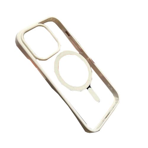 Magsafe Transparent Protective Case For Iphone 16 Pro Max - White