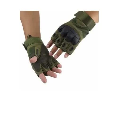 Tactical Half Finger Gloves -green