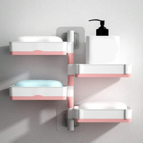 4layers Soap Holder-pink