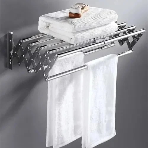 Expandable Wall Mount Stainless Towel Rack