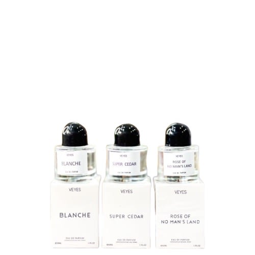 Veyes Rose Of No Man's Land + Blanche + Super Cedar Edp - 50ml Each