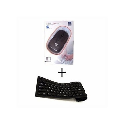 Hp Ultra Slim Usb 2.4ghz Wireless Mouse With Flexible Keyboard