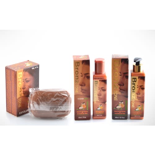 Bronz Tone With Cocoa Butter And Honey Extract - Skin Care Set