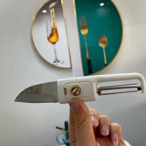Multifunctional 2 In 1 Stainless Steel Fruit Knife Peeler